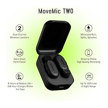 Shure Movemic Two ワイヤレスマイク Shure MoveMic Two Receiver Kit - Sound Productions